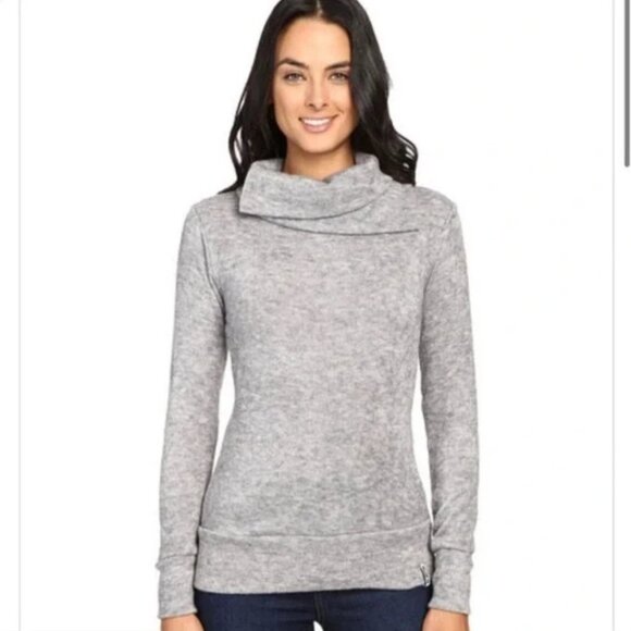 Kavu Light Heathered Grey Sweetie Turtleneck Sweater size M - Picture 16 of 16